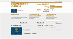 Desktop Screenshot of cegvezetokklubja.hu