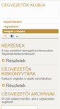Mobile Screenshot of cegvezetokklubja.hu