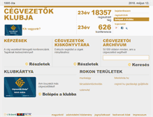 Tablet Screenshot of cegvezetokklubja.hu